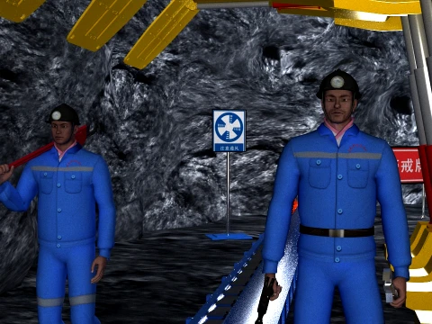 Anima&ccedil;&atilde;o de minera&ccedil;&atilde;o de carv&atilde;o Modelo 3D
