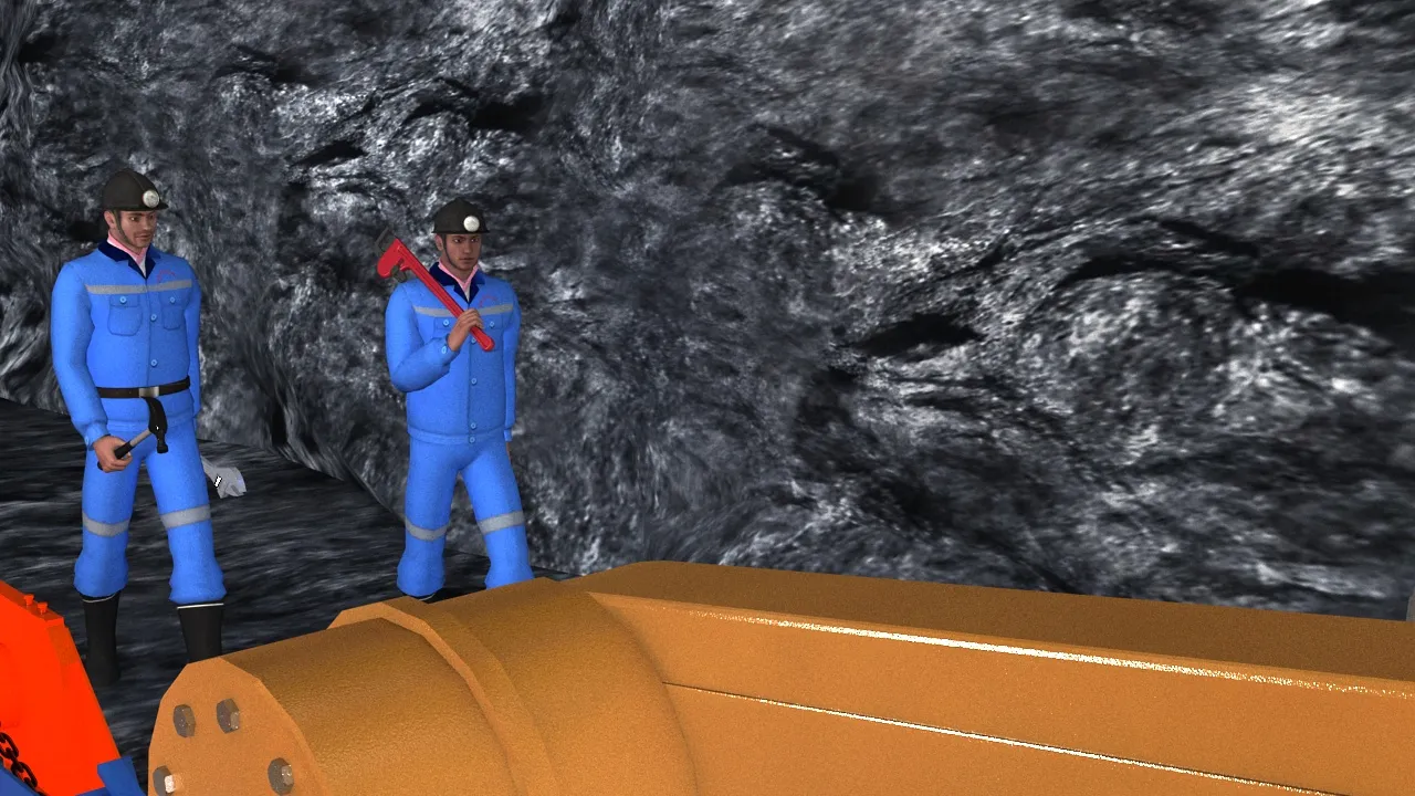Anima&ccedil;&atilde;o de minera&ccedil;&atilde;o de carv&atilde;o Modelo 3D .c4d .max .obj .3ds .fbx .stl .blend 