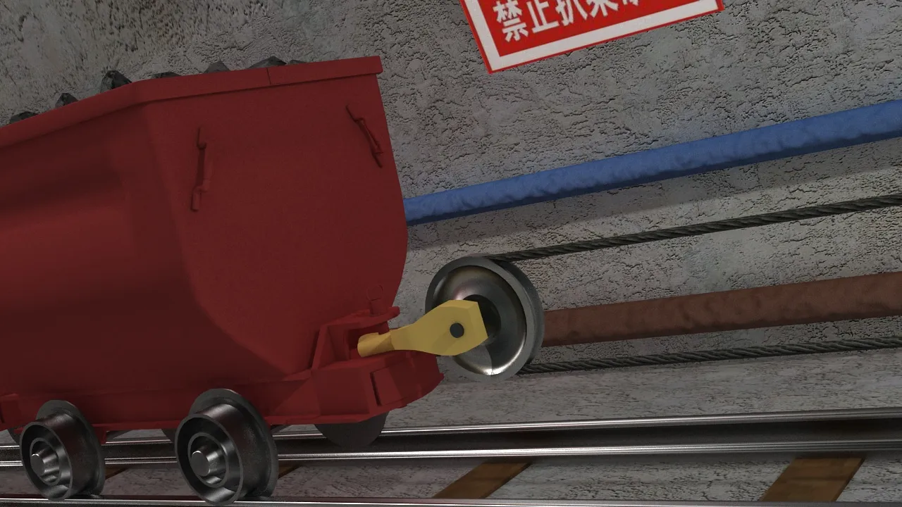 Anima&ccedil;&atilde;o de minera&ccedil;&atilde;o de carv&atilde;o Modelo 3D .c4d .max .obj .3ds .fbx .stl .blend 