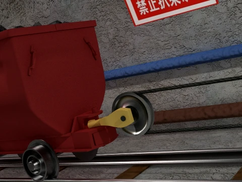 Anima&ccedil;&atilde;o de minera&ccedil;&atilde;o de carv&atilde;o Modelo 3D