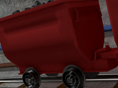 Anima&ccedil;&atilde;o de minera&ccedil;&atilde;o de carv&atilde;o Modelo 3D