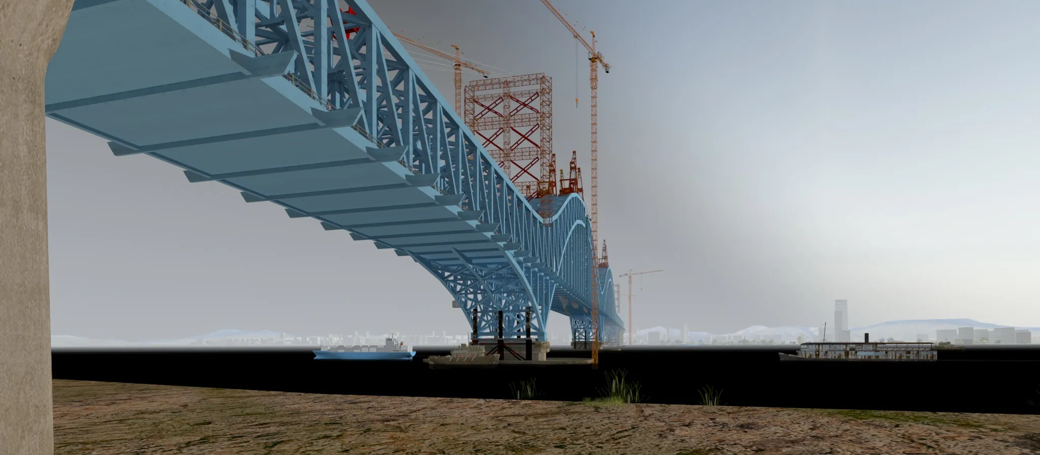 Construa uma ponte Modelo 3D .c4d .max .obj .3ds .fbx .stl .blend 