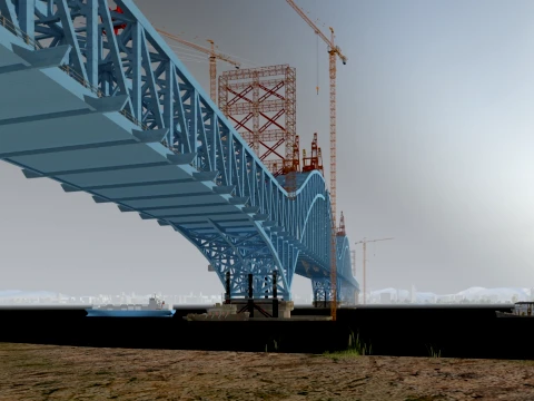 Construa uma ponte Modelo 3D