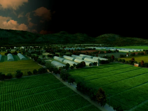 Terras agr&iacute;colas Modelo 3D