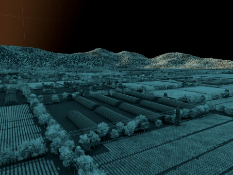Terras agr&iacute;colas Modelo 3D