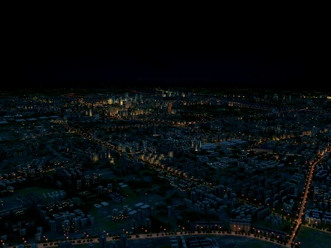 Arquitetura urbana Modelo 3D