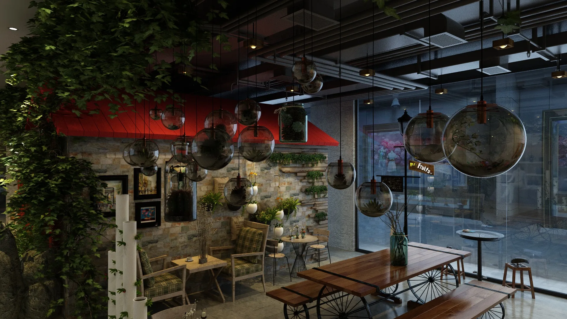Loja de frutas Modelo 3D .c4d .max .obj .3ds .fbx .stl .blend 