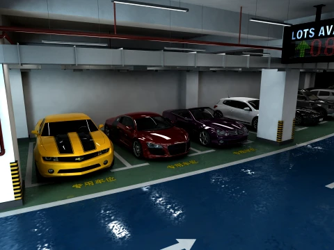 Estacionamento Modelo 3D