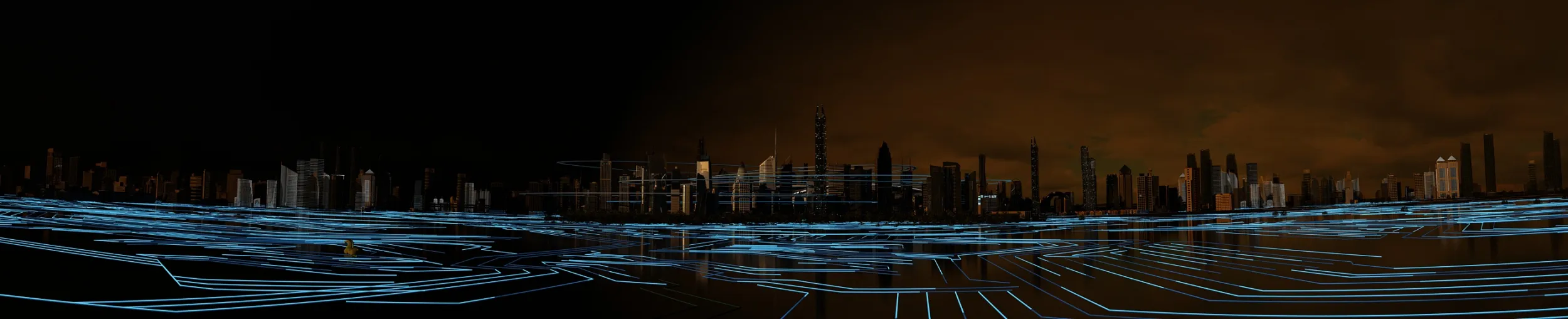 Tech City 3D Model .c4d .max .obj .3ds .fbx .stl .blend 