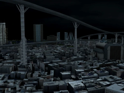 Cidade tecnol&oacute;gica Modelo 3D