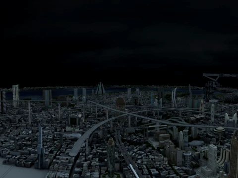 Tech City 3D Model