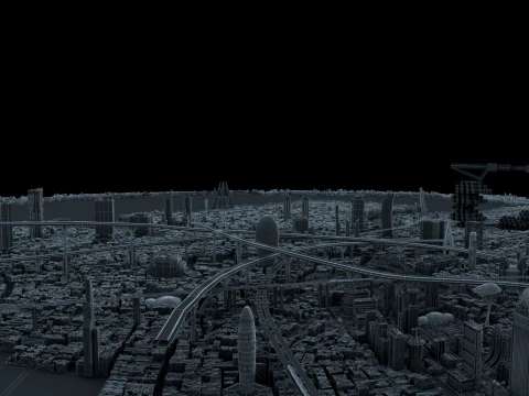 Tech City 3D Model