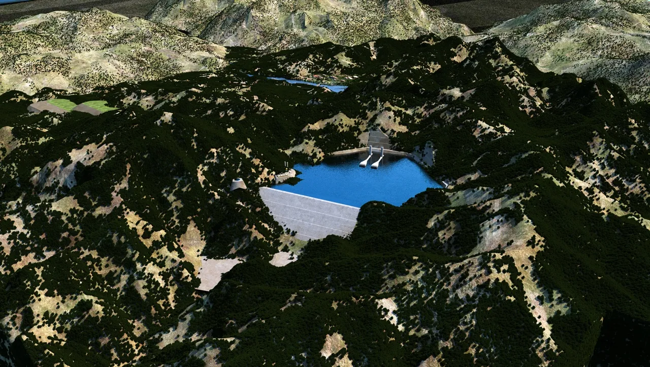 Reservoir 3D Model .c4d .max .obj .3ds .fbx .stl .blend 