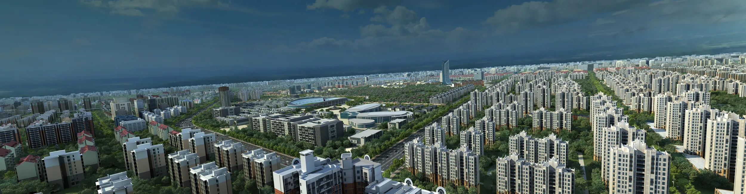 Urban architecture 3D Model .c4d .max .obj .3ds .fbx .stl .blend 