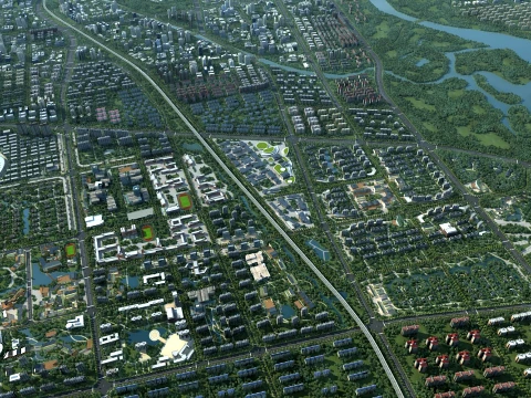 Urban architecture 3D Model