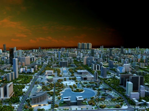 Urban architecture 3D Model