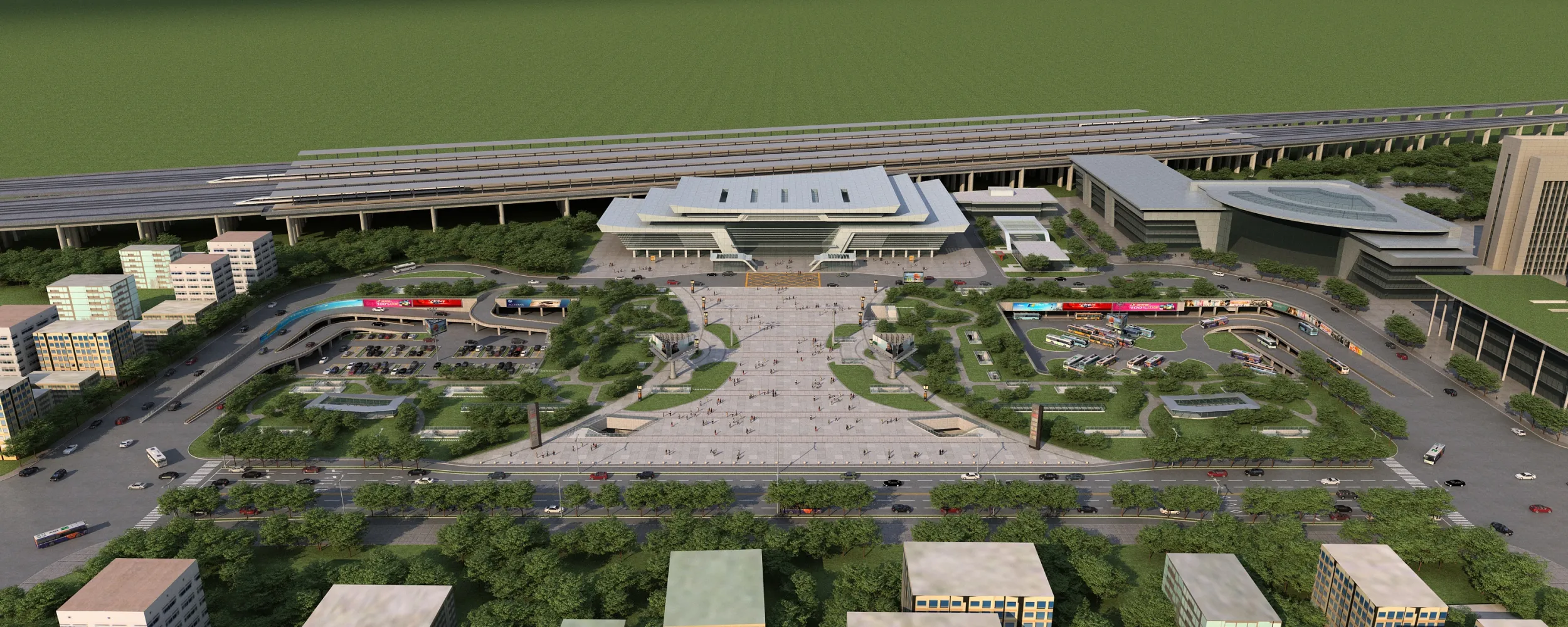 駅 3Dモデル .c4d .max .obj .3ds .fbx .stl .blend 