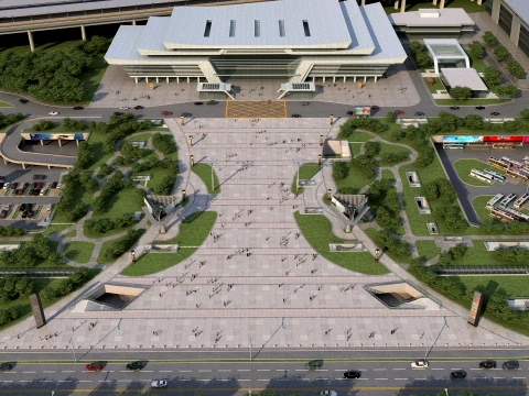 駅 3Dモデル