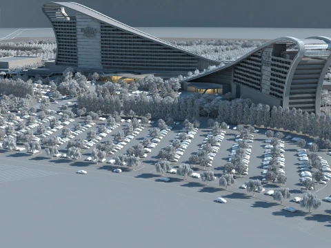 ホテル 3Dモデル