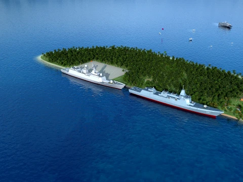 島 3Dモデル