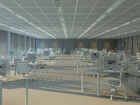 オフィスビル 3Dモデル