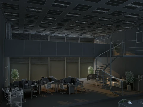 オフィスビル 3Dモデル