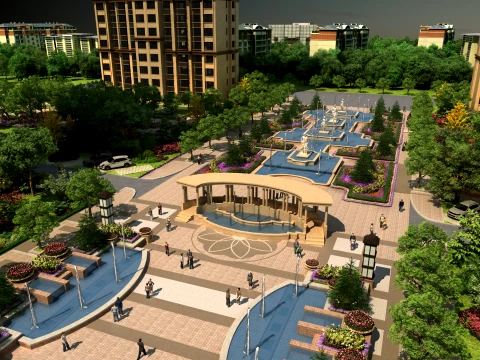 Urban architecture 3D Model