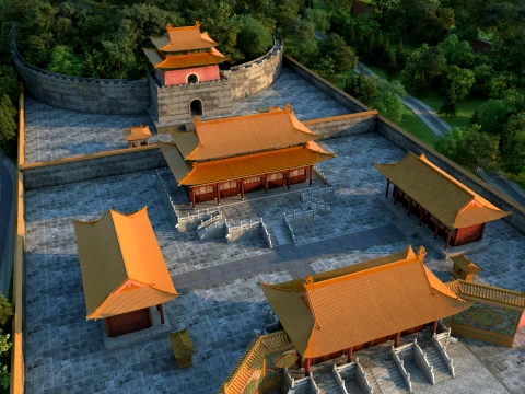 Temple 3D Model