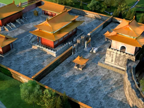 寺 3Dモデル