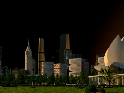 Городская архитектура 3D Модель
