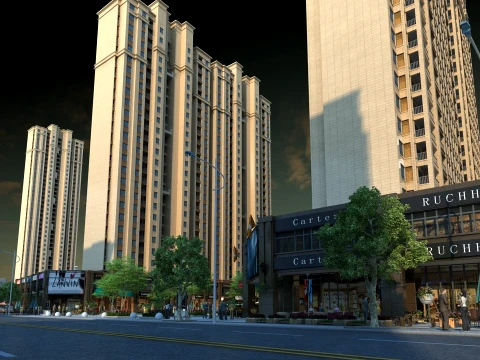 Городская архитектура 3D Модель