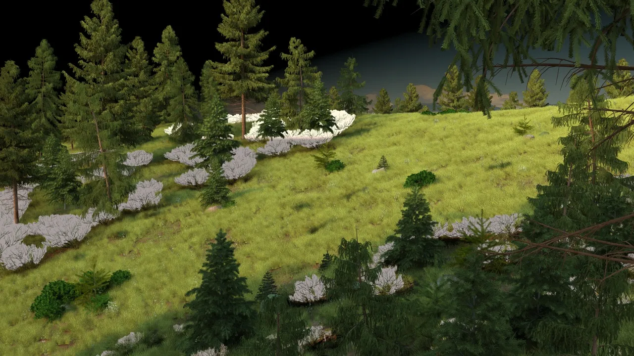 Hillside 3D Model .c4d .max .obj .3ds .fbx .stl .blend 