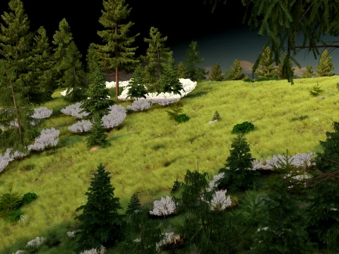 Склон холма 3D Модель