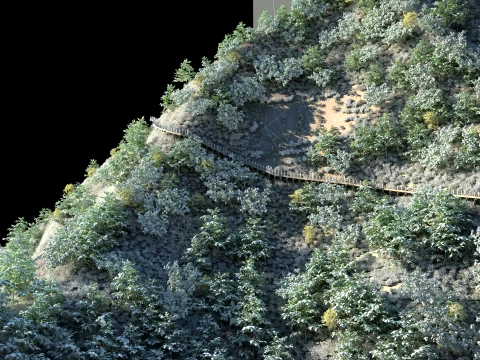 山 3Dモデル