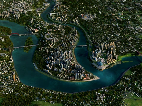 Urban architecture 3D Model