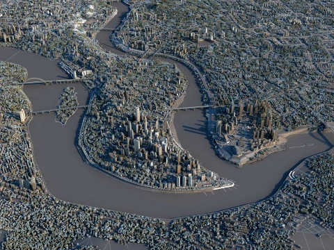 Urban architecture 3D Model