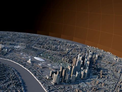 Urban architecture 3D Model