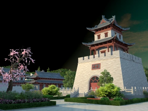 Ancient architecture 3D Model