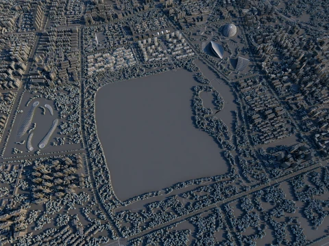 Urban architecture 3D Model