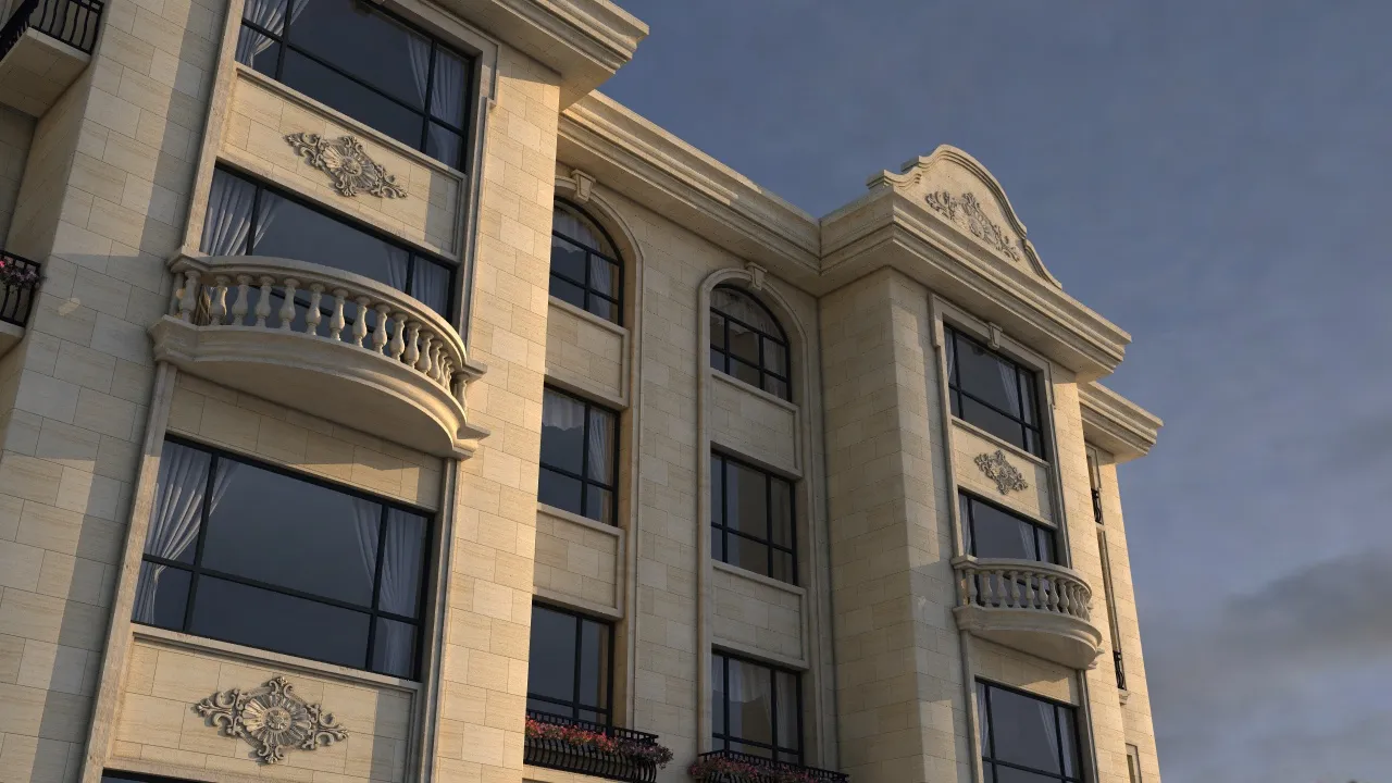 Urban architecture 3D Model .c4d .max .obj .3ds .fbx .stl .blend