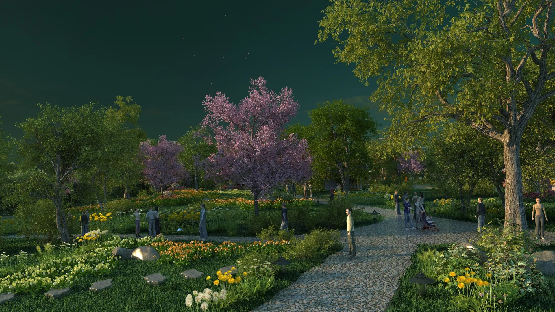 Park 3D Model .c4d .max .obj .3ds .fbx .stl .blend