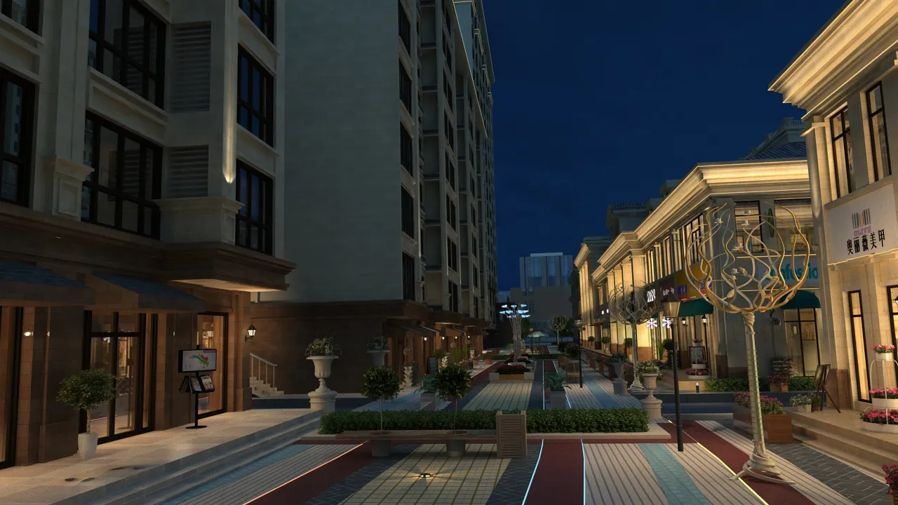 Urban architecture 3D Model .c4d .max .obj .3ds .fbx .stl .blend