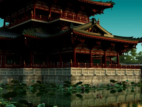 Ancient palace 3D Model