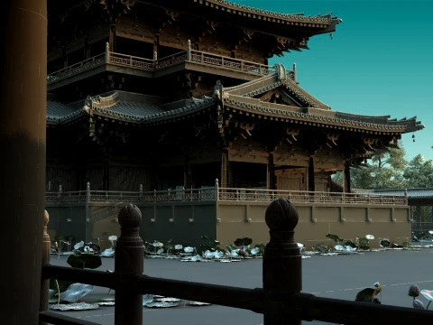 Ancient palace 3D Model