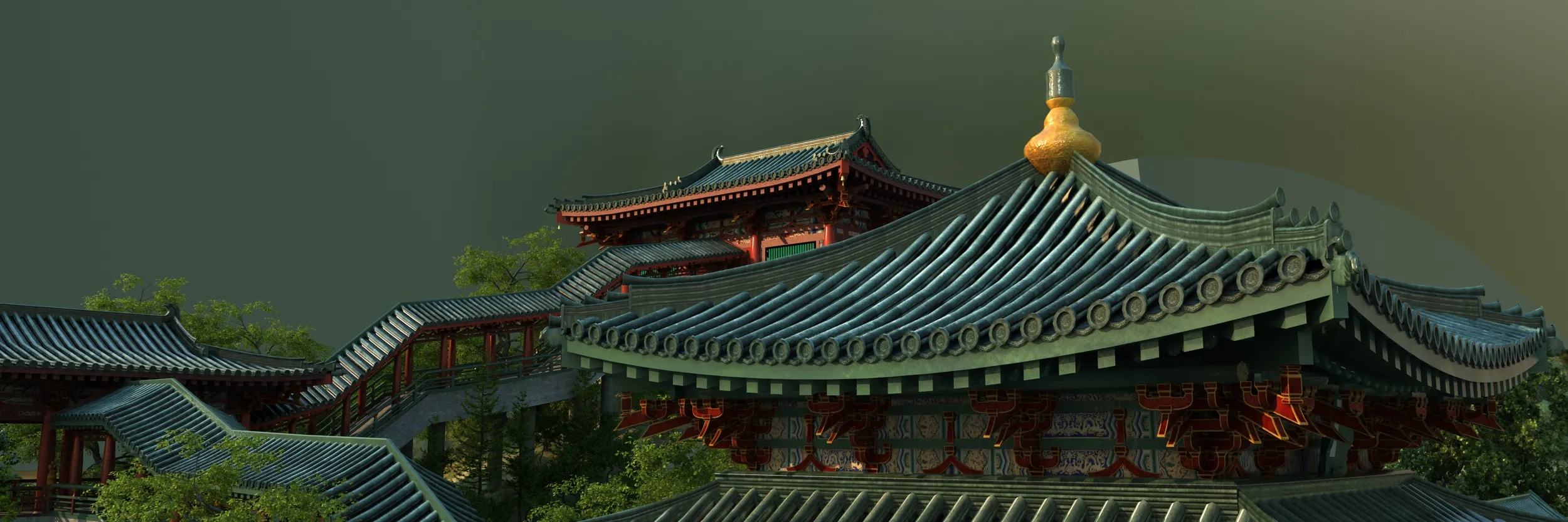 Ancient palace 3D Model .c4d .max .obj .3ds .fbx .stl .blend 