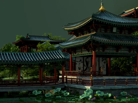 Ancient palace 3D Model