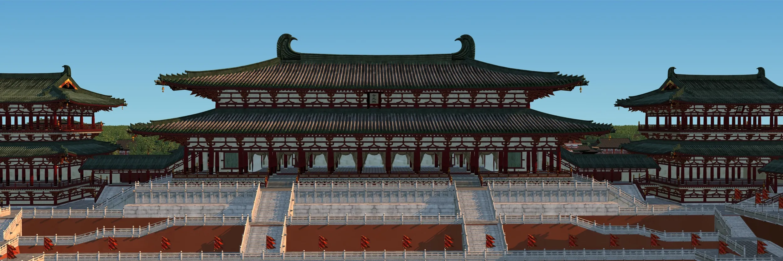Ancient palace 3D Model .c4d .max .obj .3ds .fbx .stl .blend 