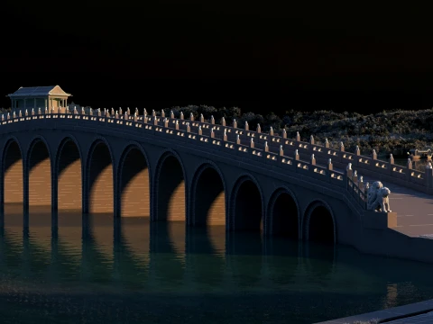 Ancient palace 3D Model