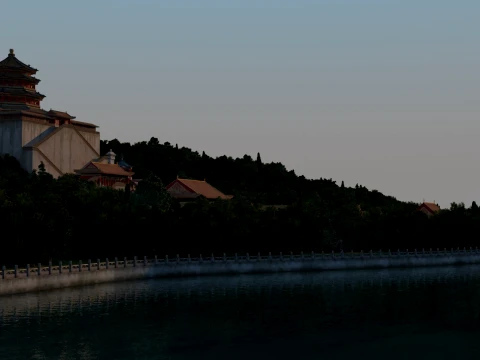 Ancient palace 3D Model