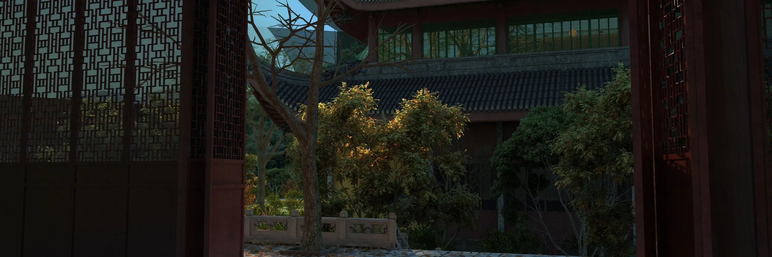 Temple 3D Model .c4d .max .obj .3ds .fbx .stl .blend 